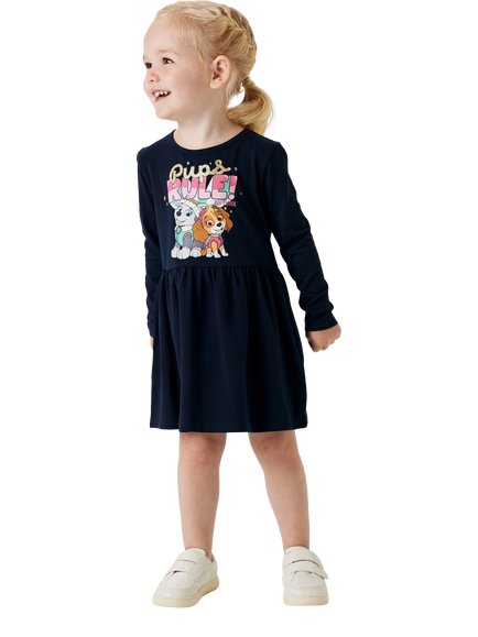 NAME IT Kids' Paw Patrol Dress, Dark Sapphire, Dark Sapphire