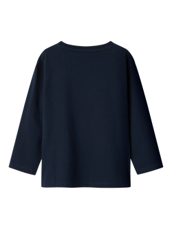 NAME IT Kids' Spider-Man Long Sleeve T-Shirt, Dark Sapphire - view 2, Dark Sapphire