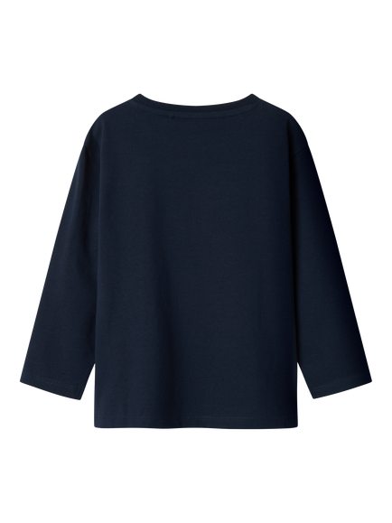 NAME IT Kids' Spider-Man Long Sleeve T-Shirt, Dark Sapphire - view 2, Dark Sapphire