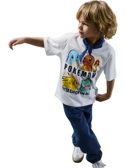 NAME IT Kids' Pokemon Graphic T-Shirt, Bright White - view 2, Bright White