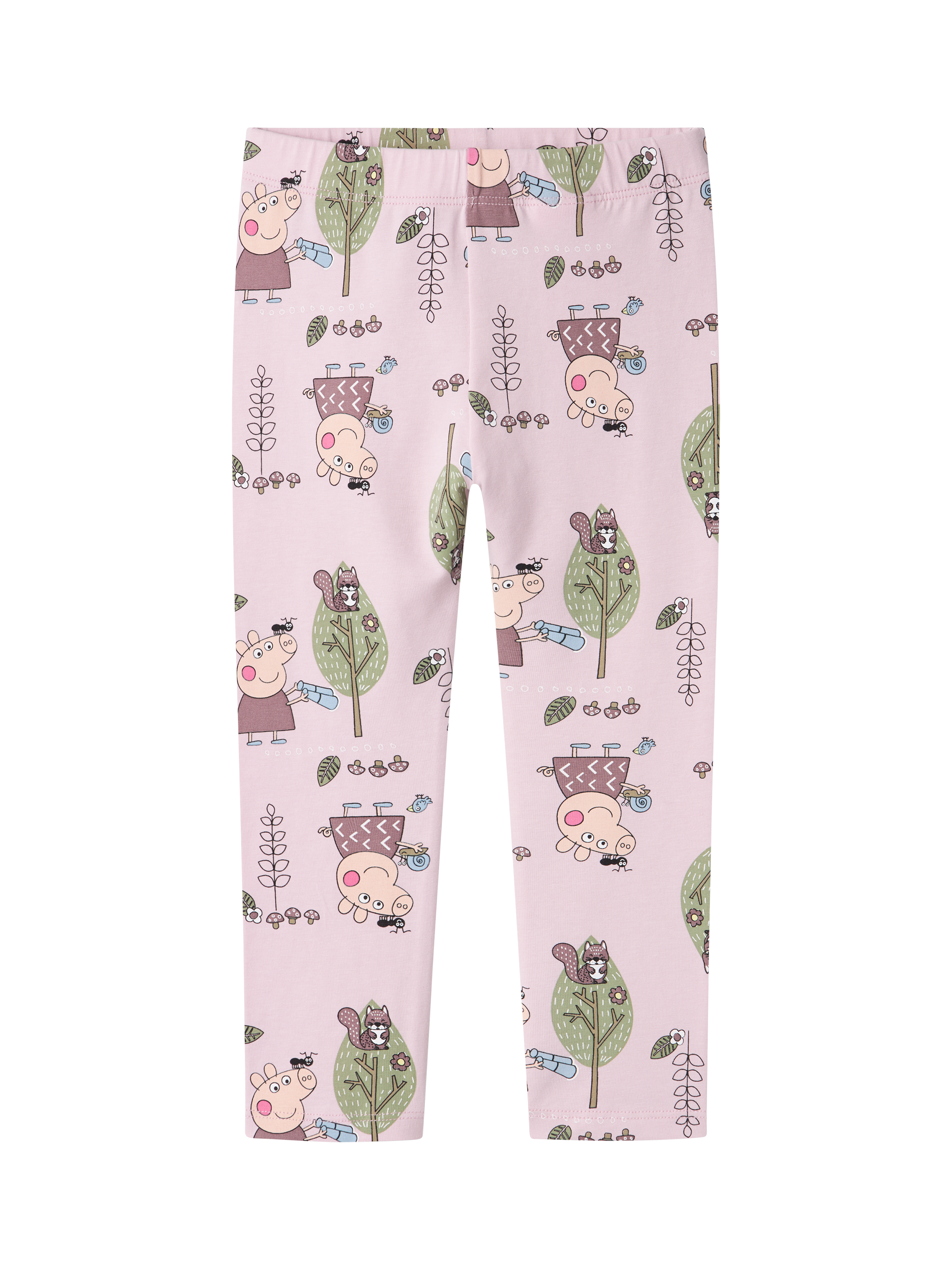 Product image 1 of 3, which shows NAME IT Kids' Peppa Pig Leggings, Winsome Orchid, 18-24 months