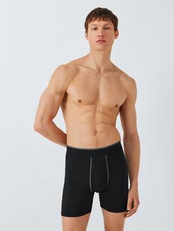 John Lewis Bamboo Trunks, Pack of 3, Black - view 2, Black