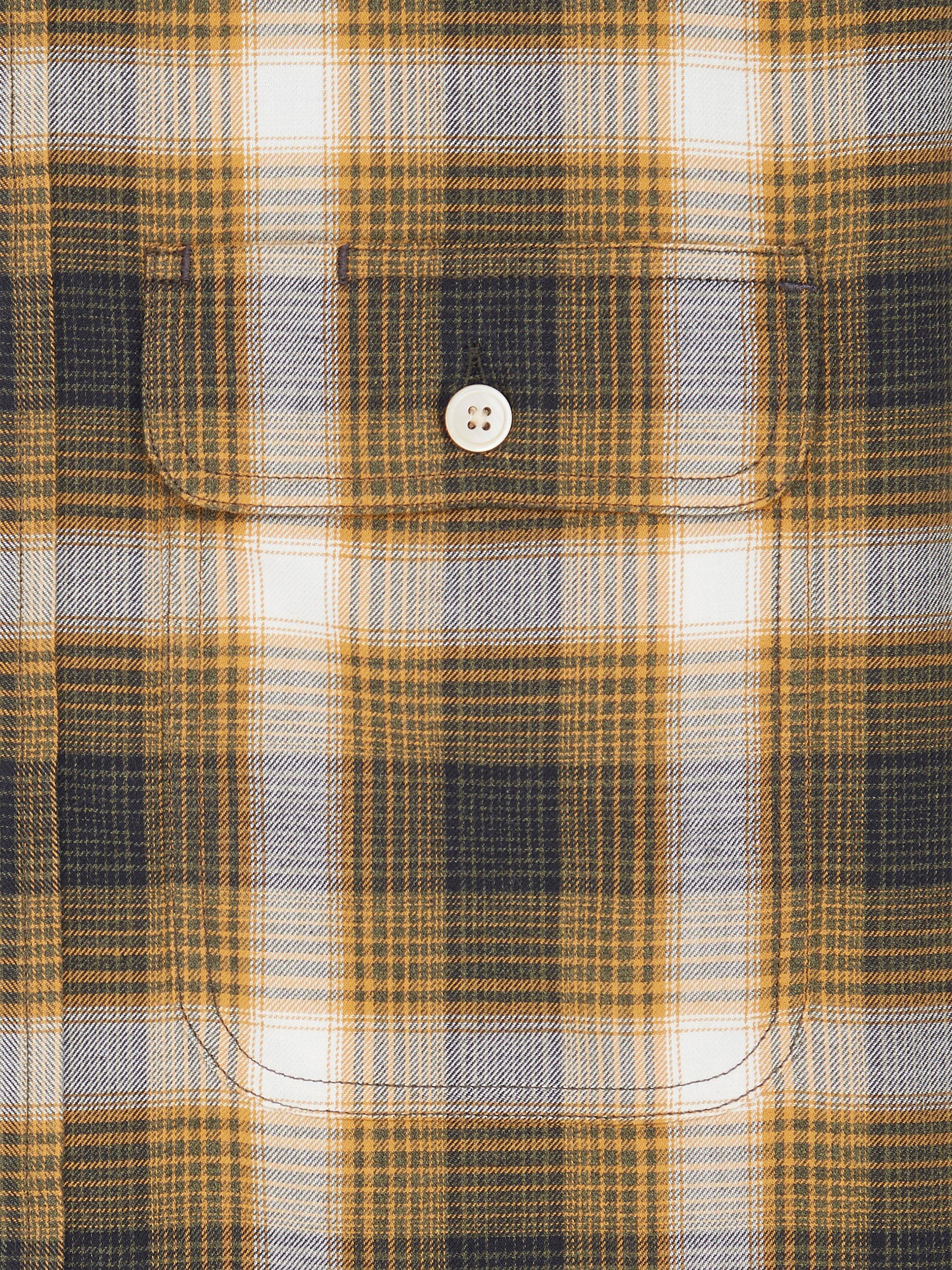 Product image 3 of 3, which shows PS Paul Smith Cotton Regular Fit Check Shirt, Yellow, S