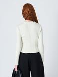 John Lewis x A.W.A.K.E. MODE Slim Fit Cut Out Top, Ecru