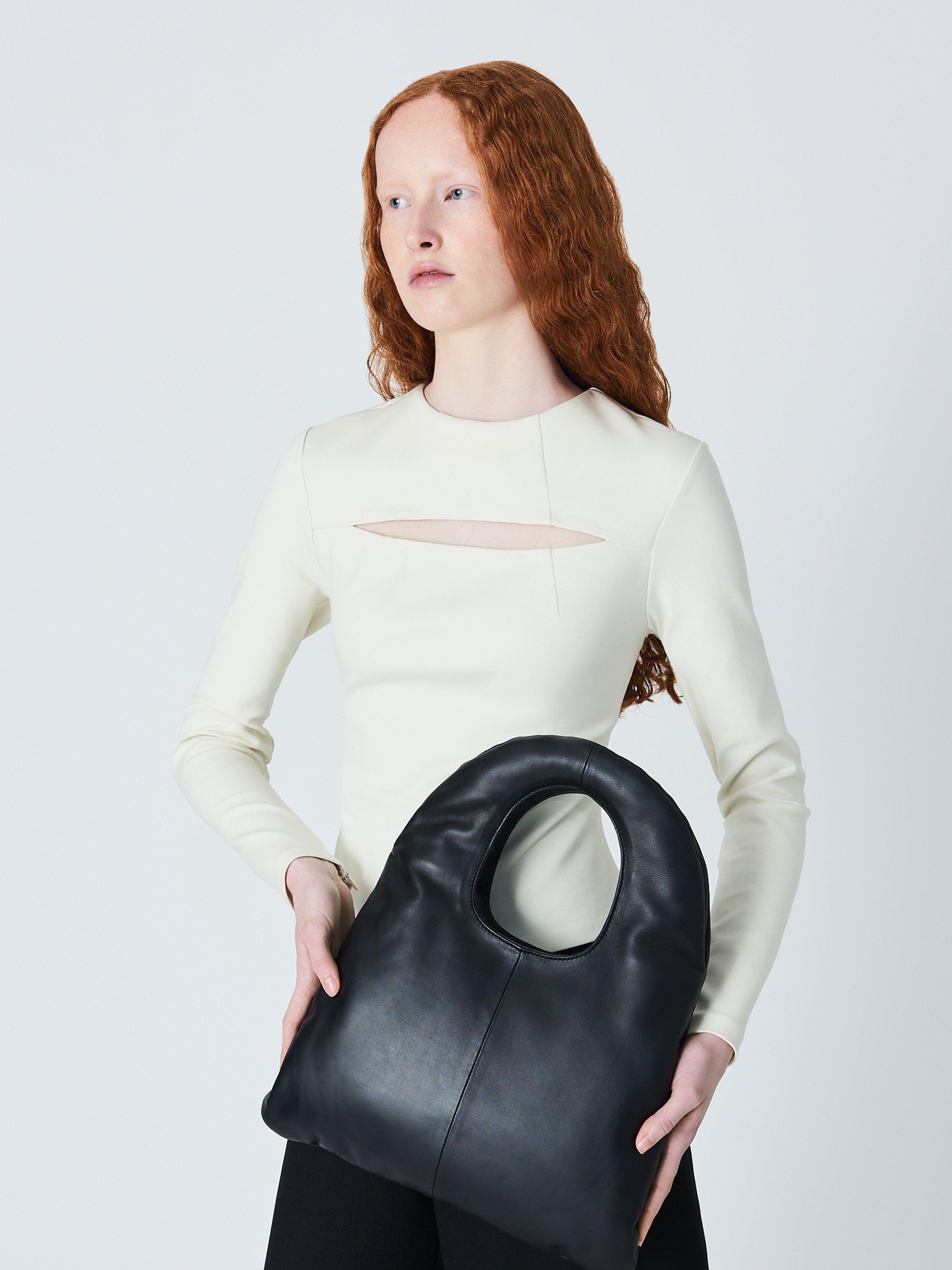 Product image 5 of 6, which shows John Lewis x A.W.A.K.E. MODE Slim Fit Cut Out Top, Ecru, 10