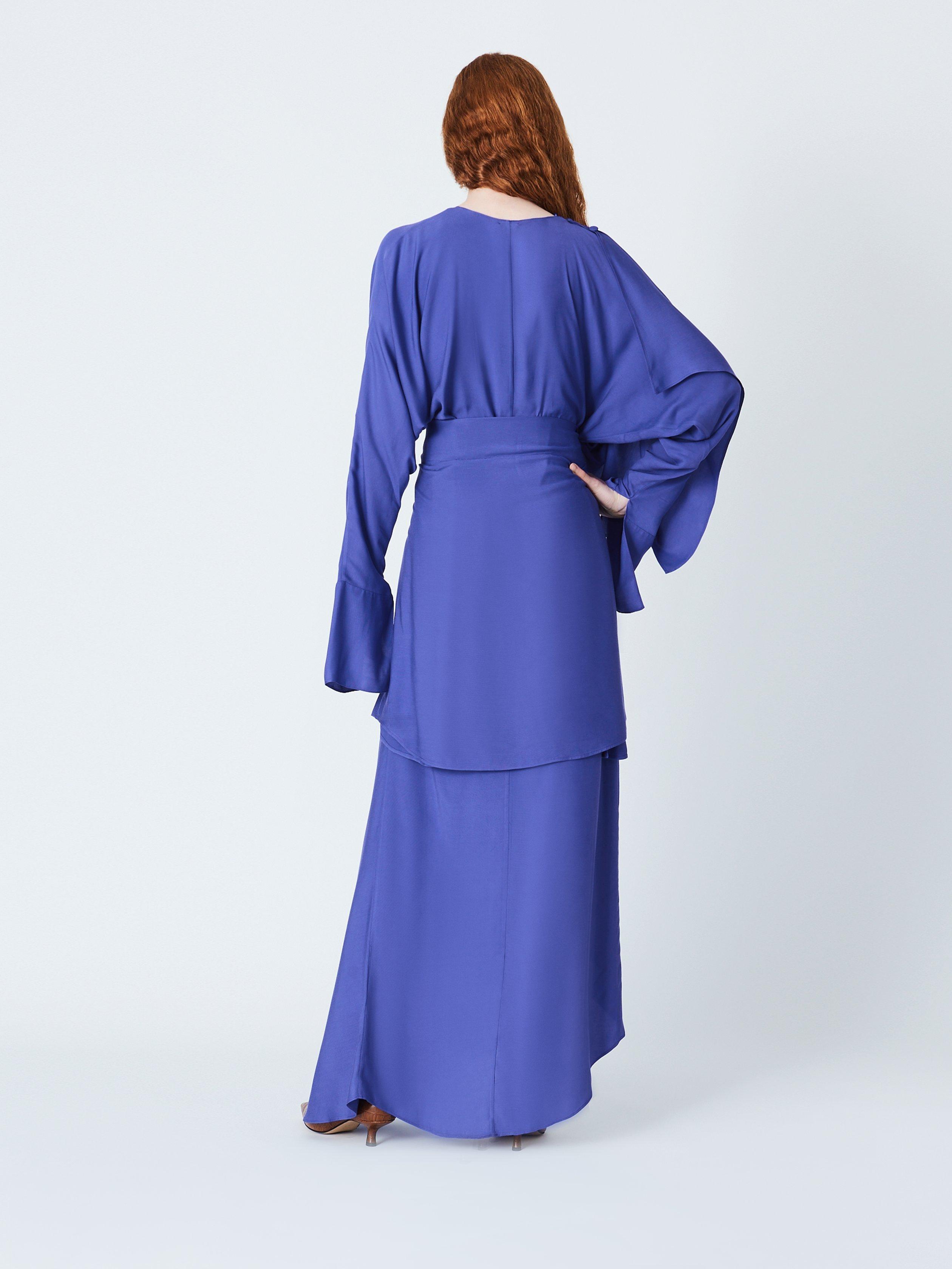 Product image 2 of 7, which shows John Lewis x A.W.A.K.E. MODE Deconstructed Maxi Dress, Purple, 6