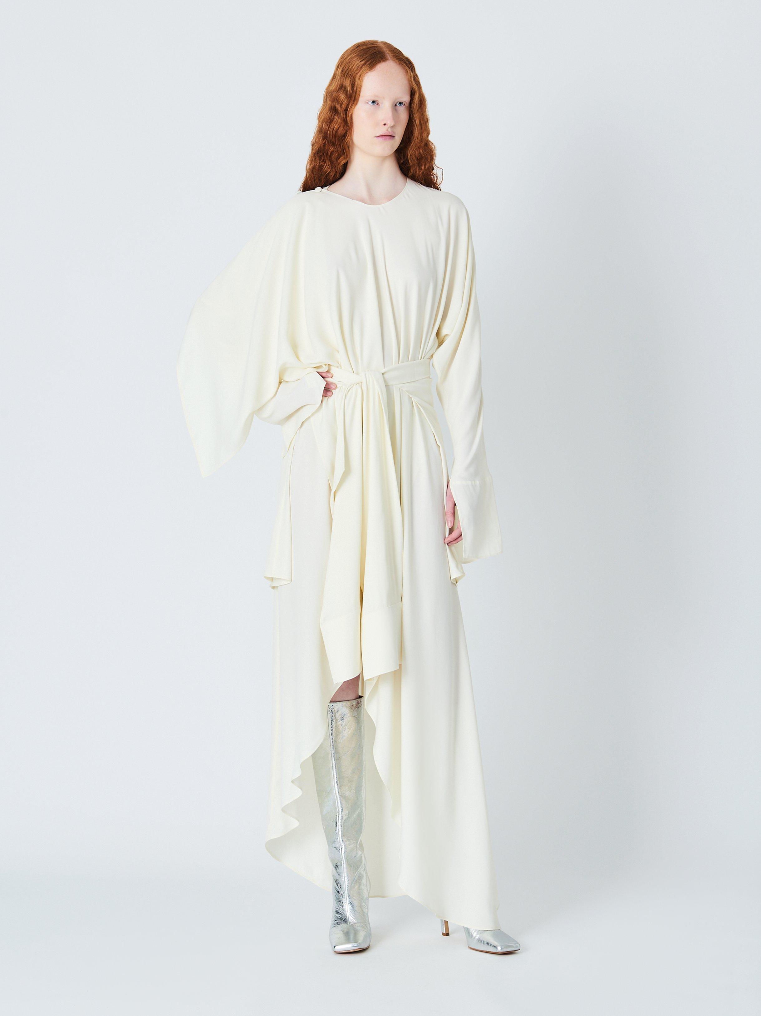 Product image 1 of 7, which shows John Lewis x A.W.A.K.E. MODE Deconstructed Maxi Dress, Ecru, 6