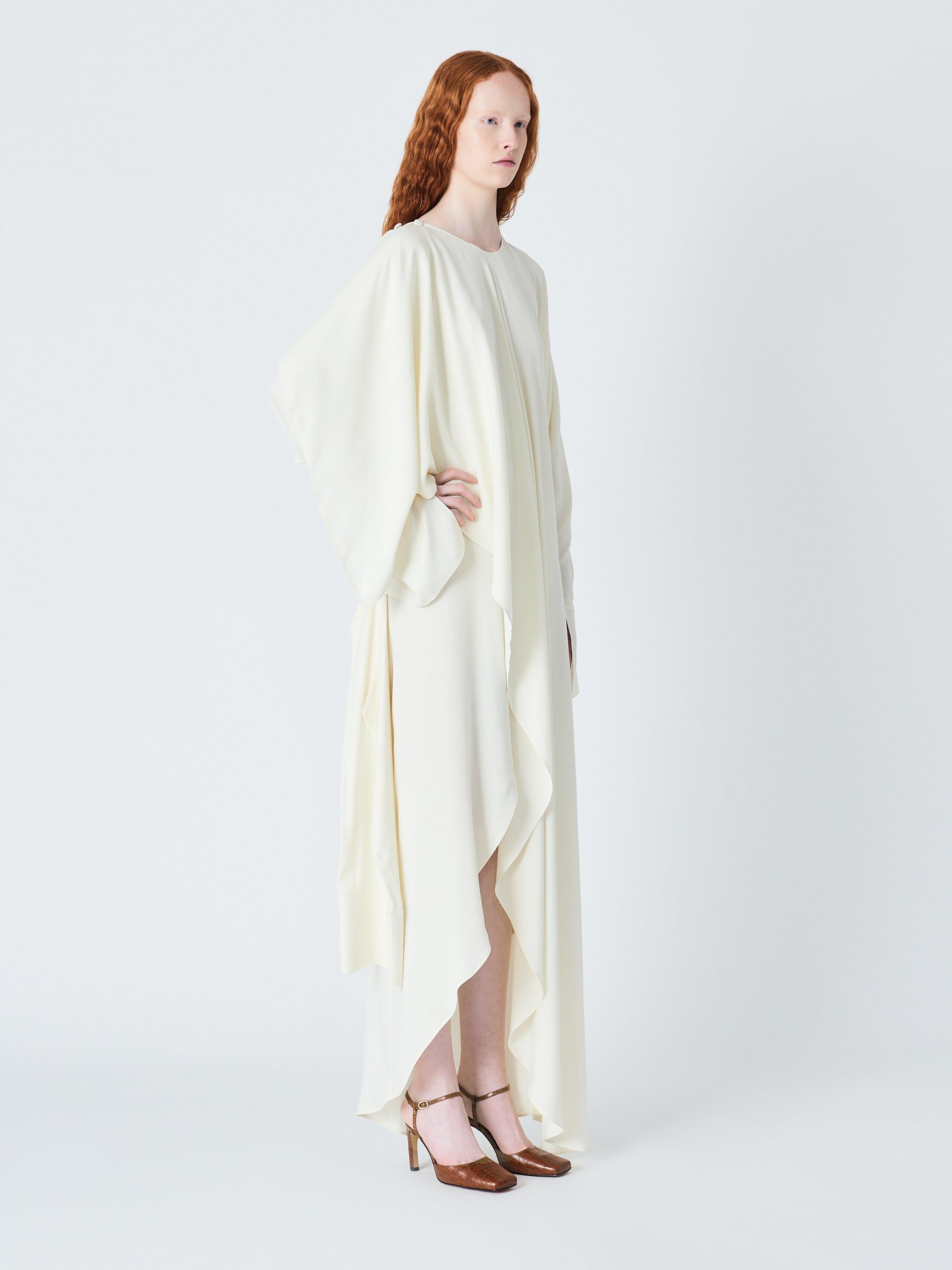 Product image 3 of 7, which shows John Lewis x A.W.A.K.E. MODE Deconstructed Maxi Dress, Ecru, 6