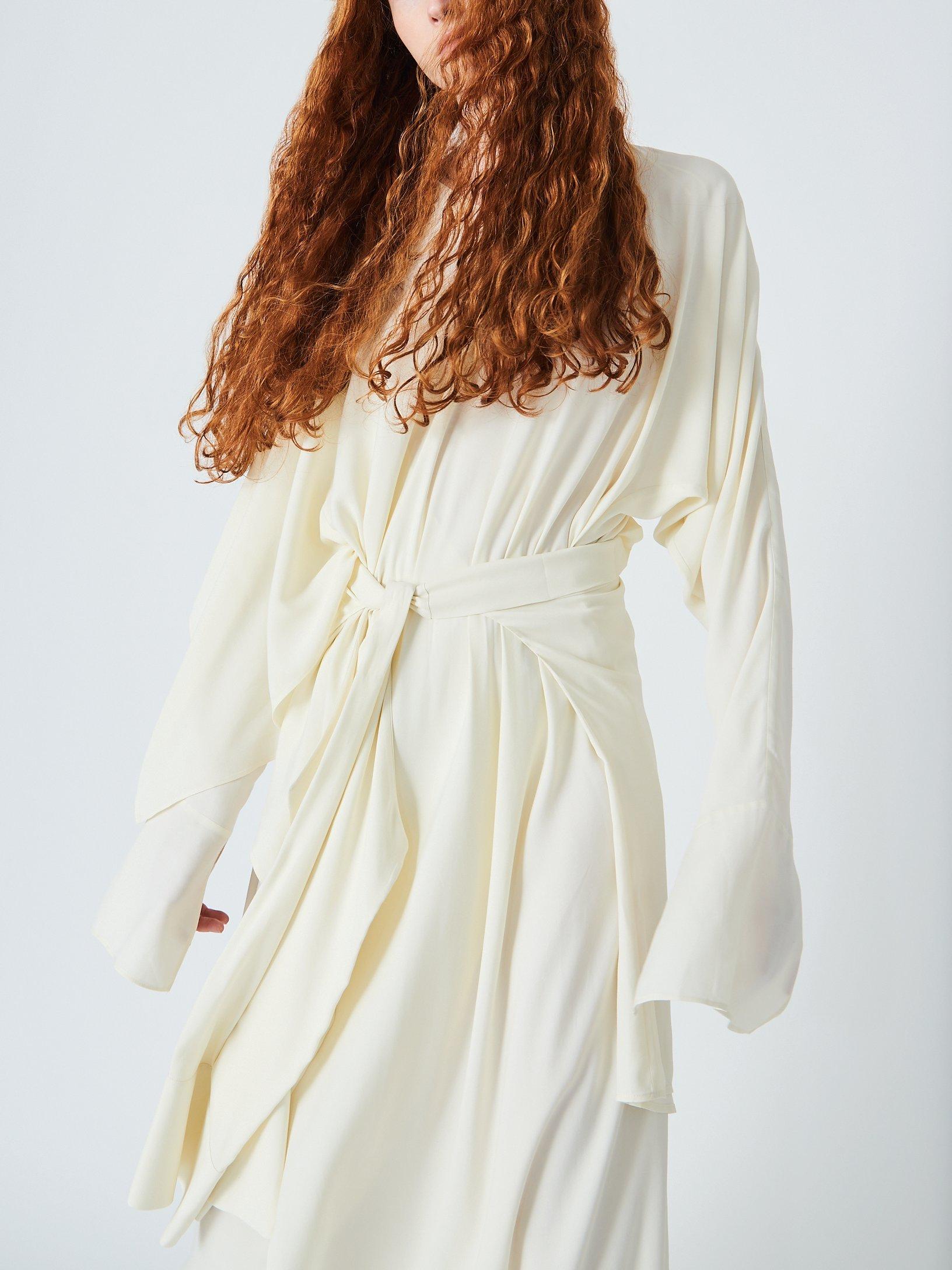Product image 7 of 7, which shows John Lewis x A.W.A.K.E. MODE Deconstructed Maxi Dress, Ecru, 6