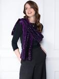 HotSquash Sequin Scarf, Damson