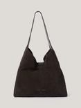 Jigsaw Heckfield Suede Tote Bag, Brown