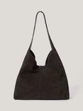 Jigsaw Heckfield Suede Tote Bag, Brown