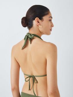 John Lewis Paris Triangle Bikini Top, Khaki - view 2, Khaki