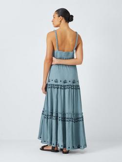 AND/OR Corfu Maxi Beach Dress, Blue - view 2, Blue
