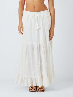 AND/OR Sundaze Tiered Skirt, Ivory, Ivory
