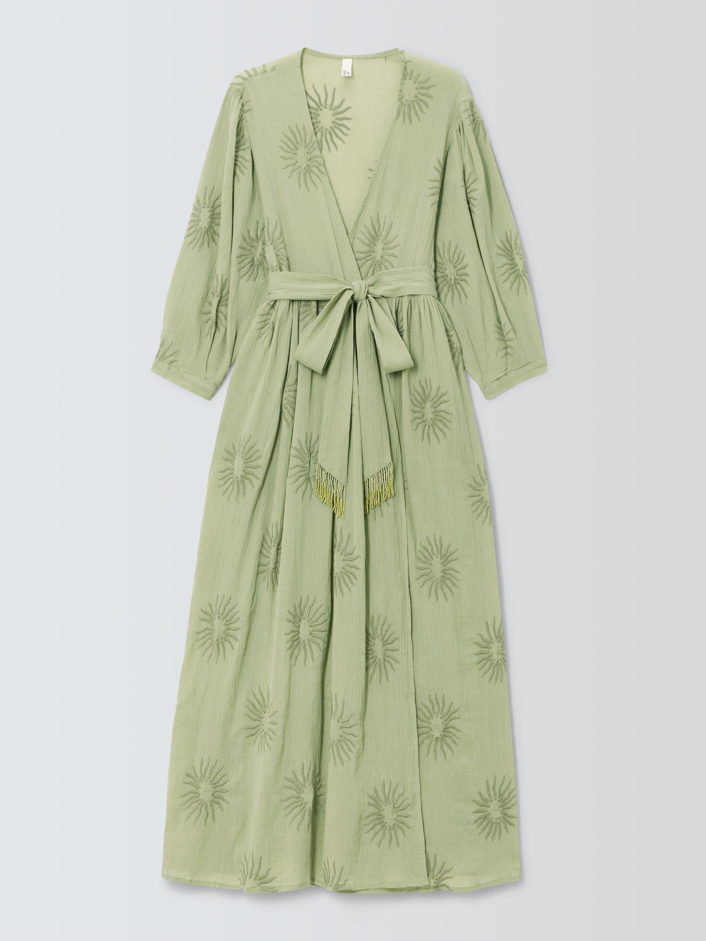 Product image 4 of 6, which shows John Lewis Sundaze Beach Robe, Green, S