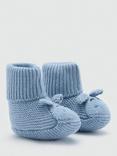 Mango Chunky Ribbed Rhino Socks, Medium Blue