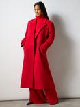 Ro&Zo Double Breasted Overcoat, Red