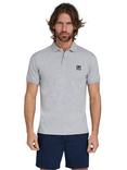 Raging Bull Patch Jersey Polo Shirt, Grey Marl