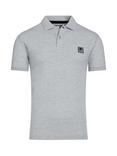 Raging Bull Patch Jersey Polo Shirt, Grey Marl