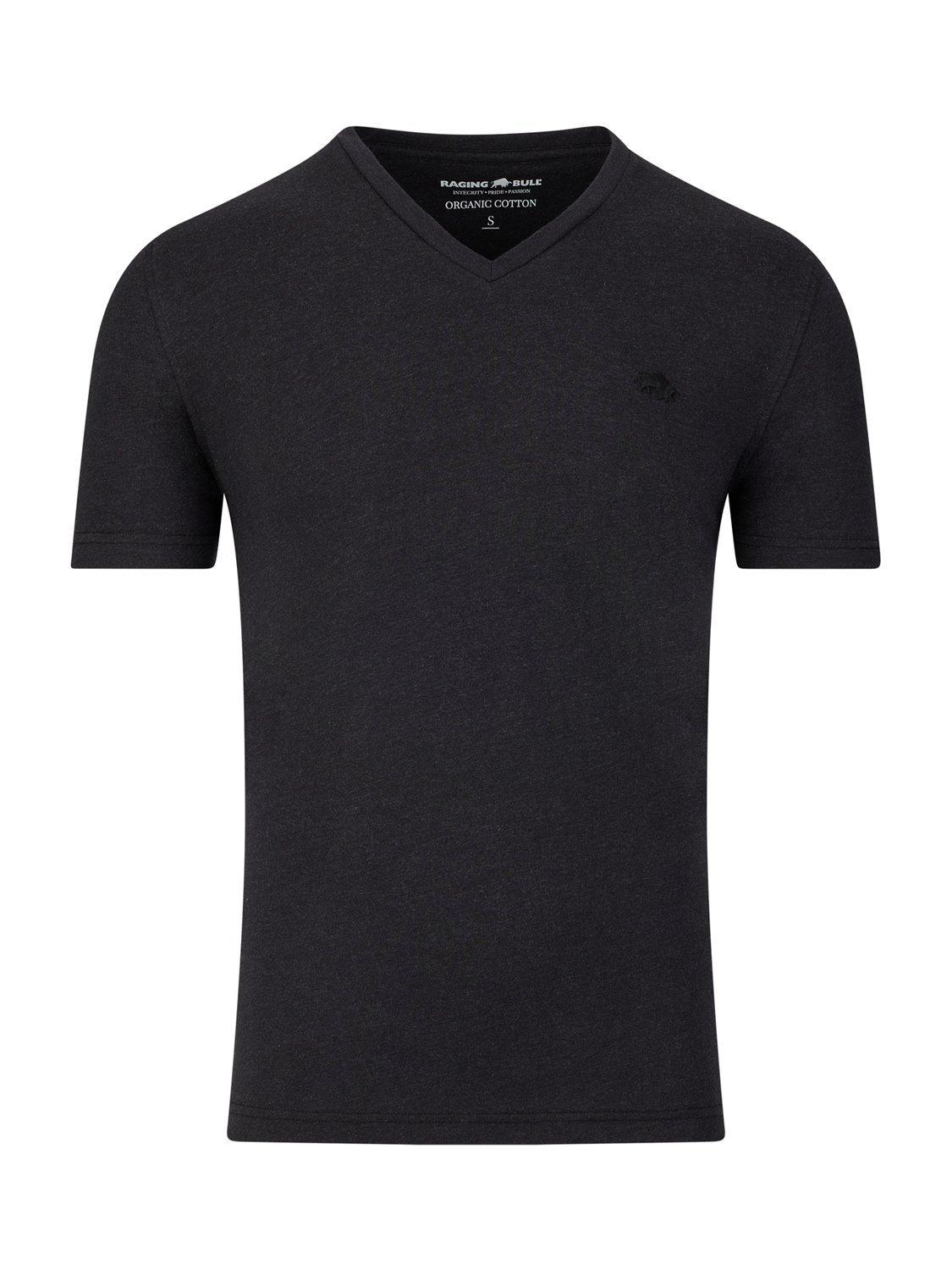 Raging Bull Classic V-Neck T-Shirt, Black