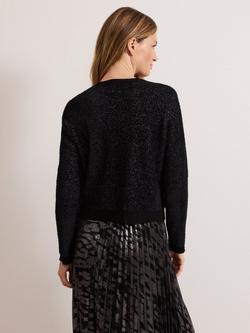 Phase Eight Javina Cardigan, Metallic - view 2, Metallic