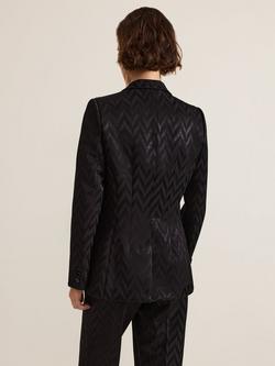 Phase Eight Adalynn Zig Zag Jacket, Black - view 2, Black