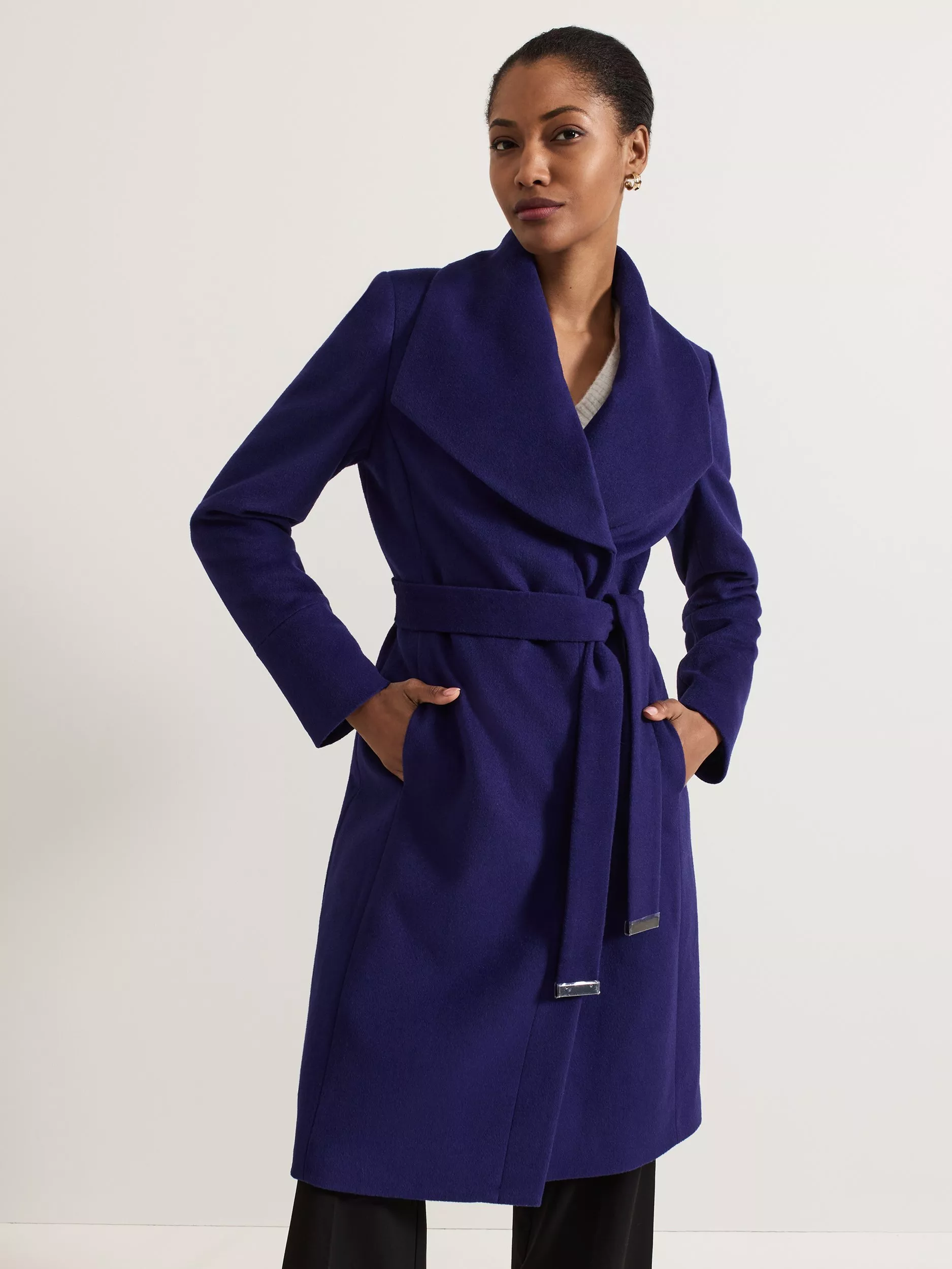 Plum winter coat online