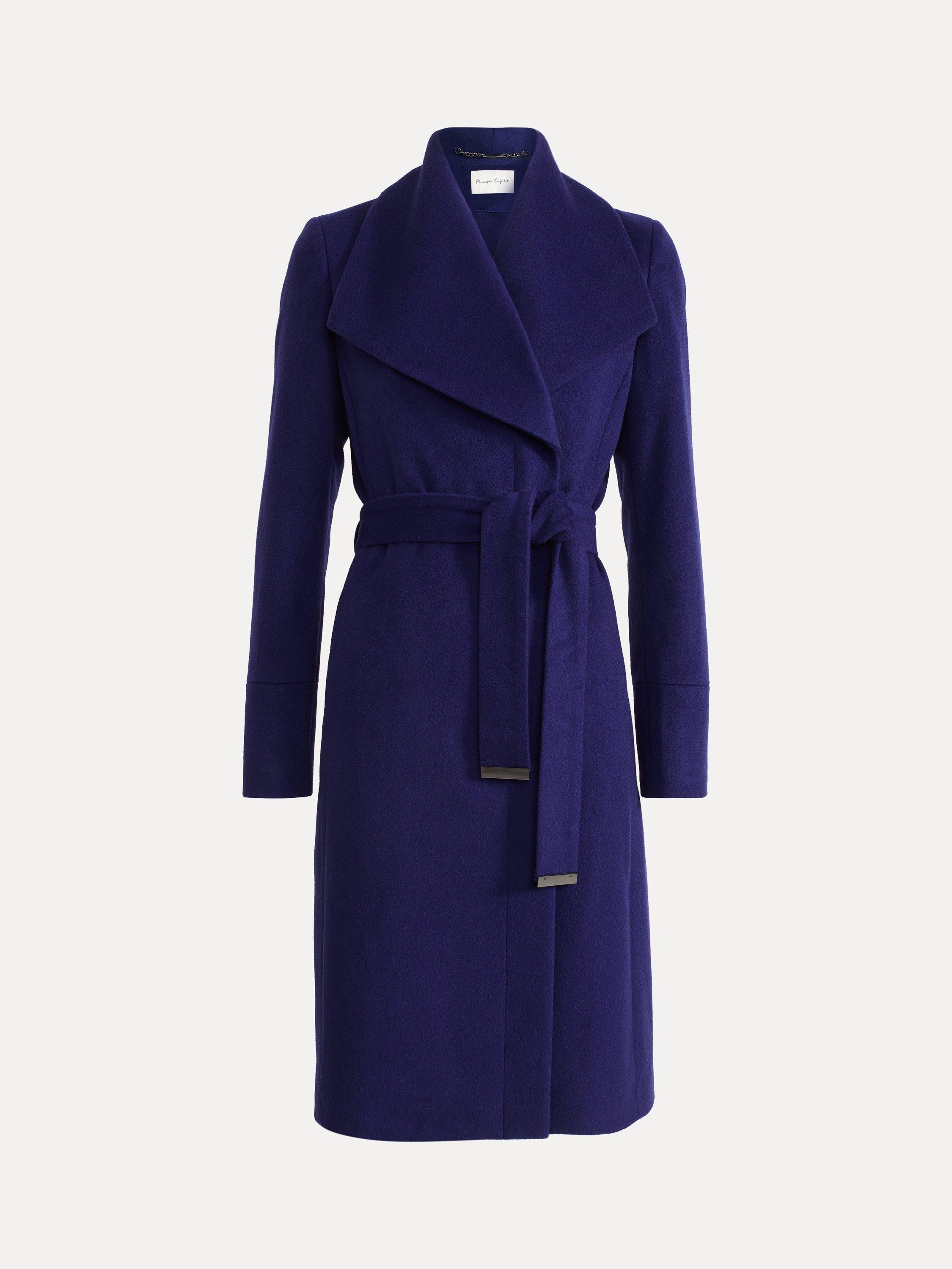 Product image 5 of 10, which shows Phase Eight Nicci Wool Rich Coat, Indigo, 10