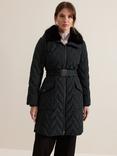 Phase Eight Petite Hollie Puffer Coat, Dark Grey