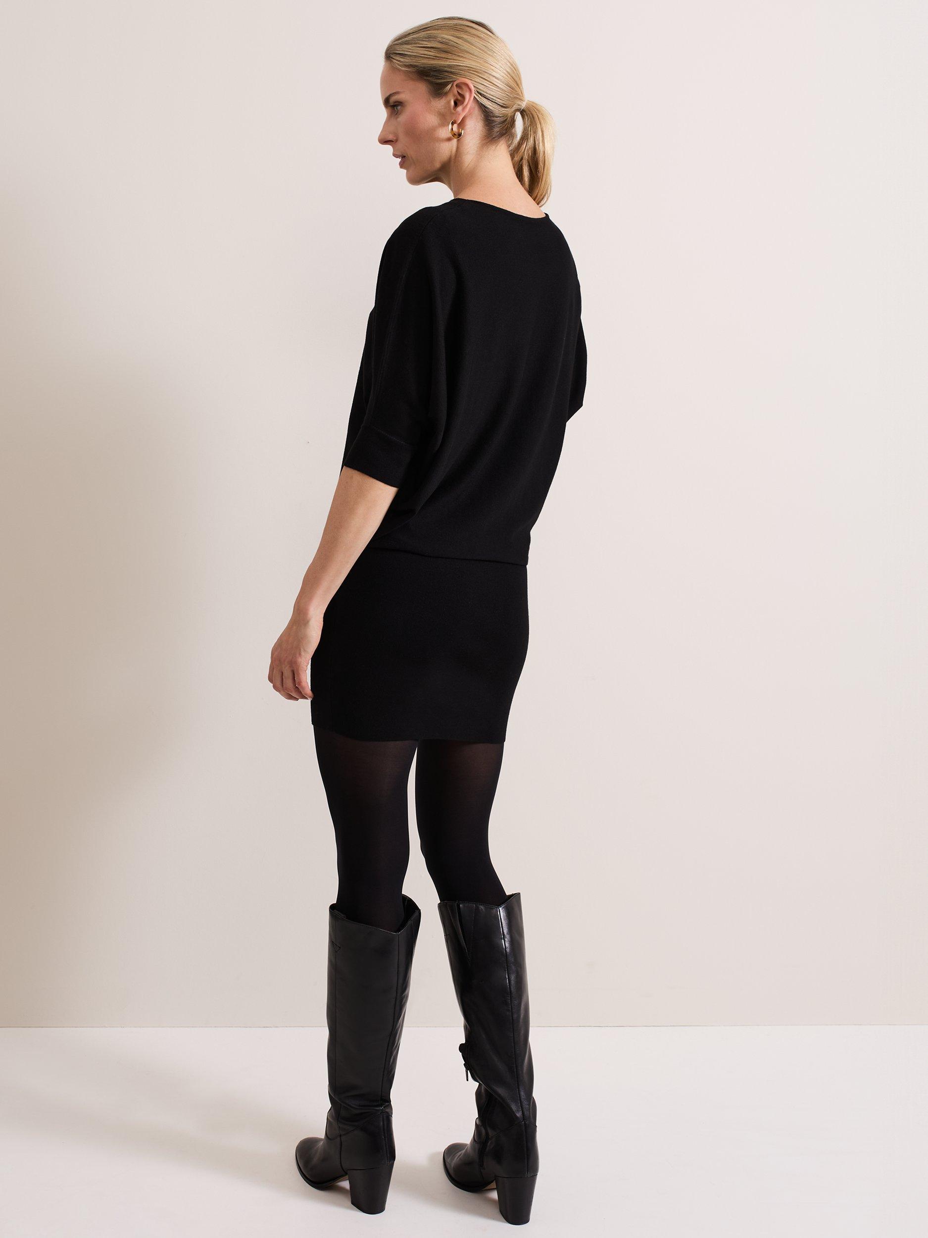 Phase Eight Becca Batwing Dress Black