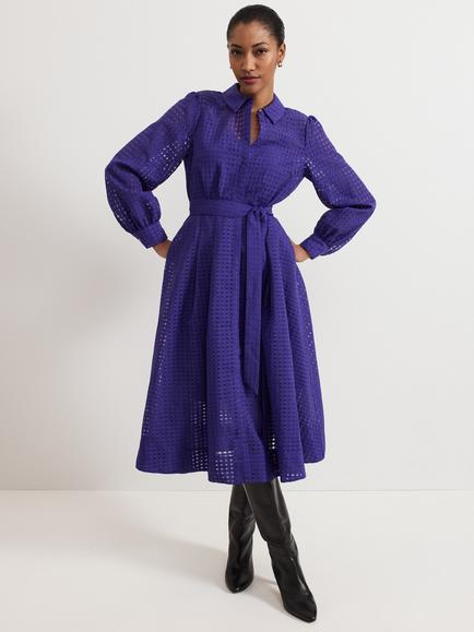 Phase Eight Natalie Shirt Dress, Purple, Purple