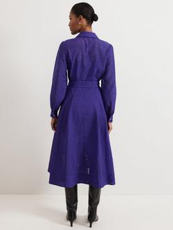 Phase Eight Natalie Shirt Dress, Purple - view 2, Purple