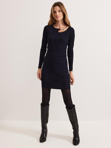 Phase Eight Nia Chain Mini Dress, Navy, Navy