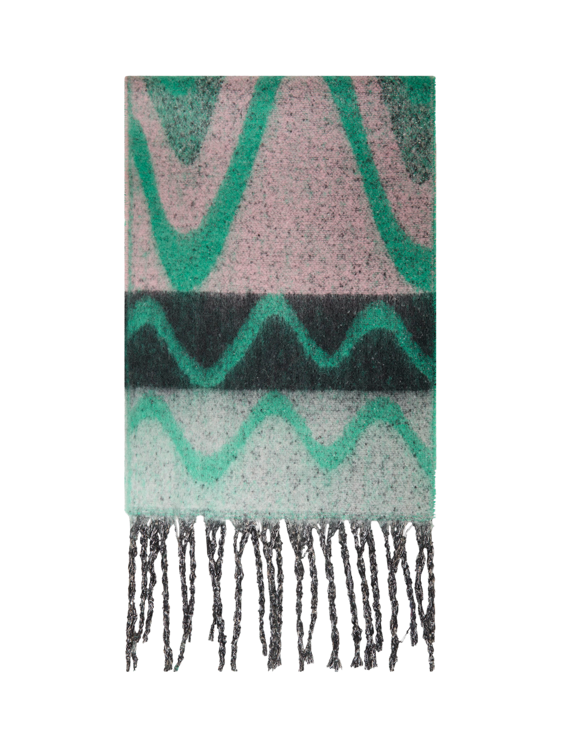 Product image 1 of 3, which shows James Lakeland Abstract Scarf, Green, One Size