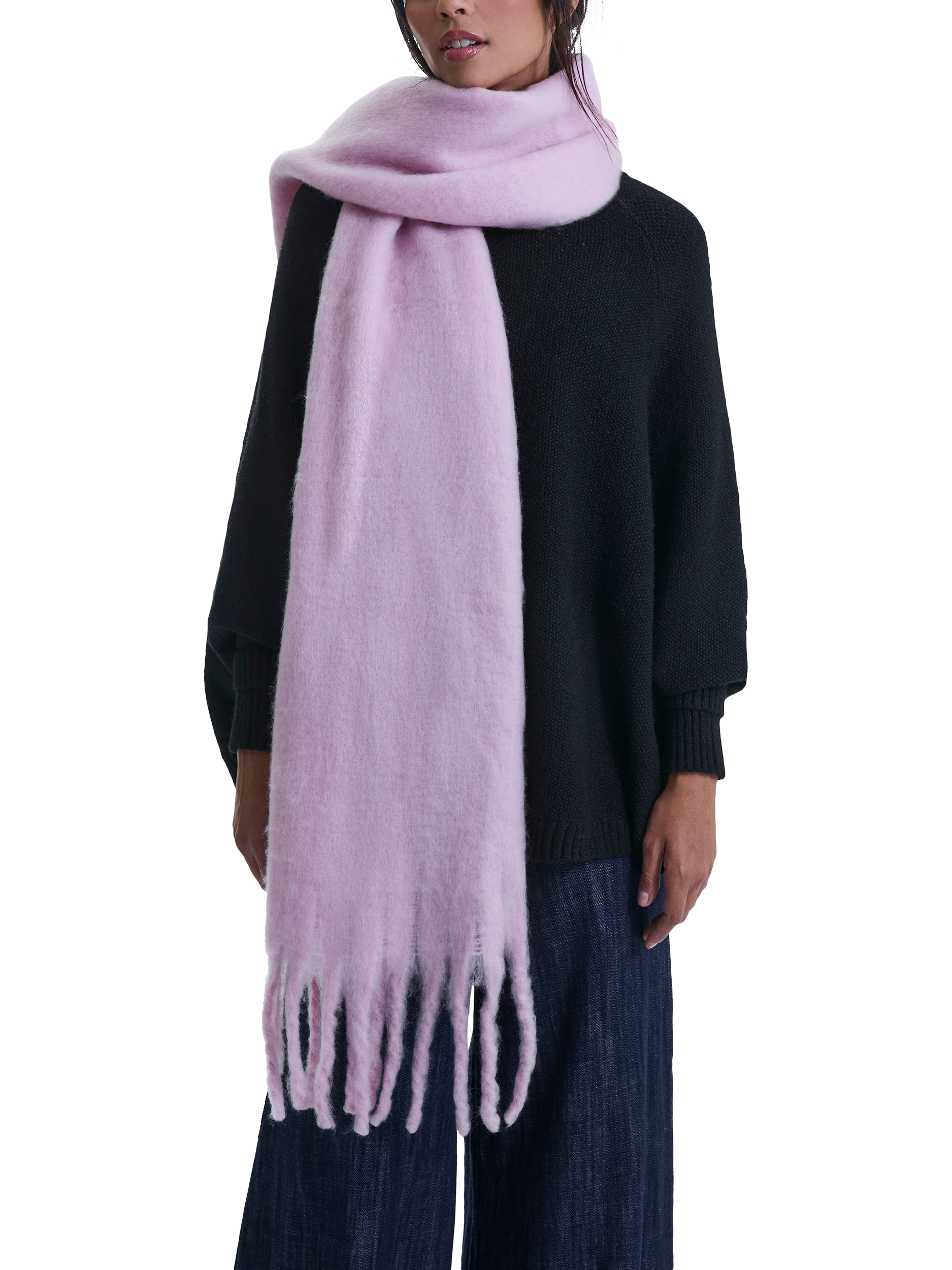 Product image 3 of 3, which shows James Lakeland Blanket Scarf, Pale Pink, One Size