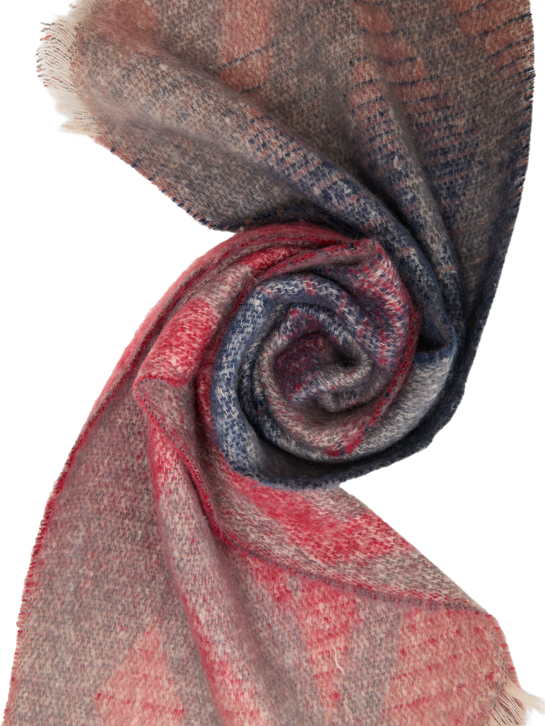 Product image 3 of 4, which shows James Lakeland Saltillo Scarf, Red, One Size