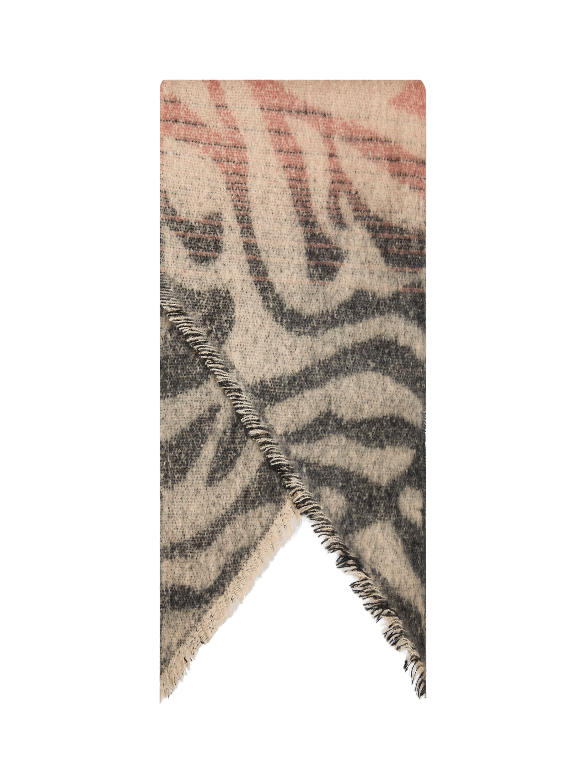 Product image 1 of 3, which shows James Lakeland Tiger Print Scarf, Black, One Size