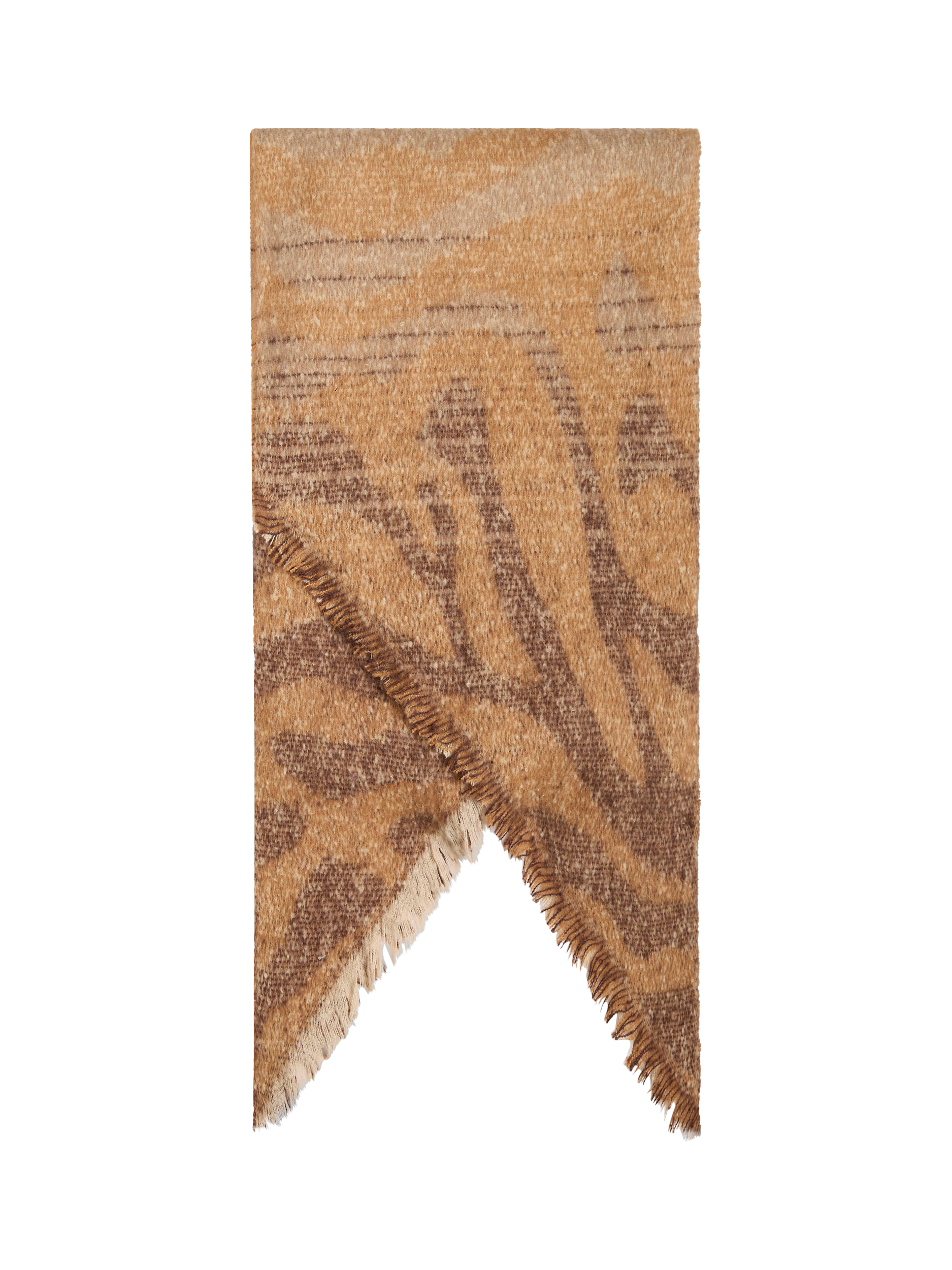 Product image 1 of 3, which shows James Lakeland Tiger Print Scarf, Brown, One Size