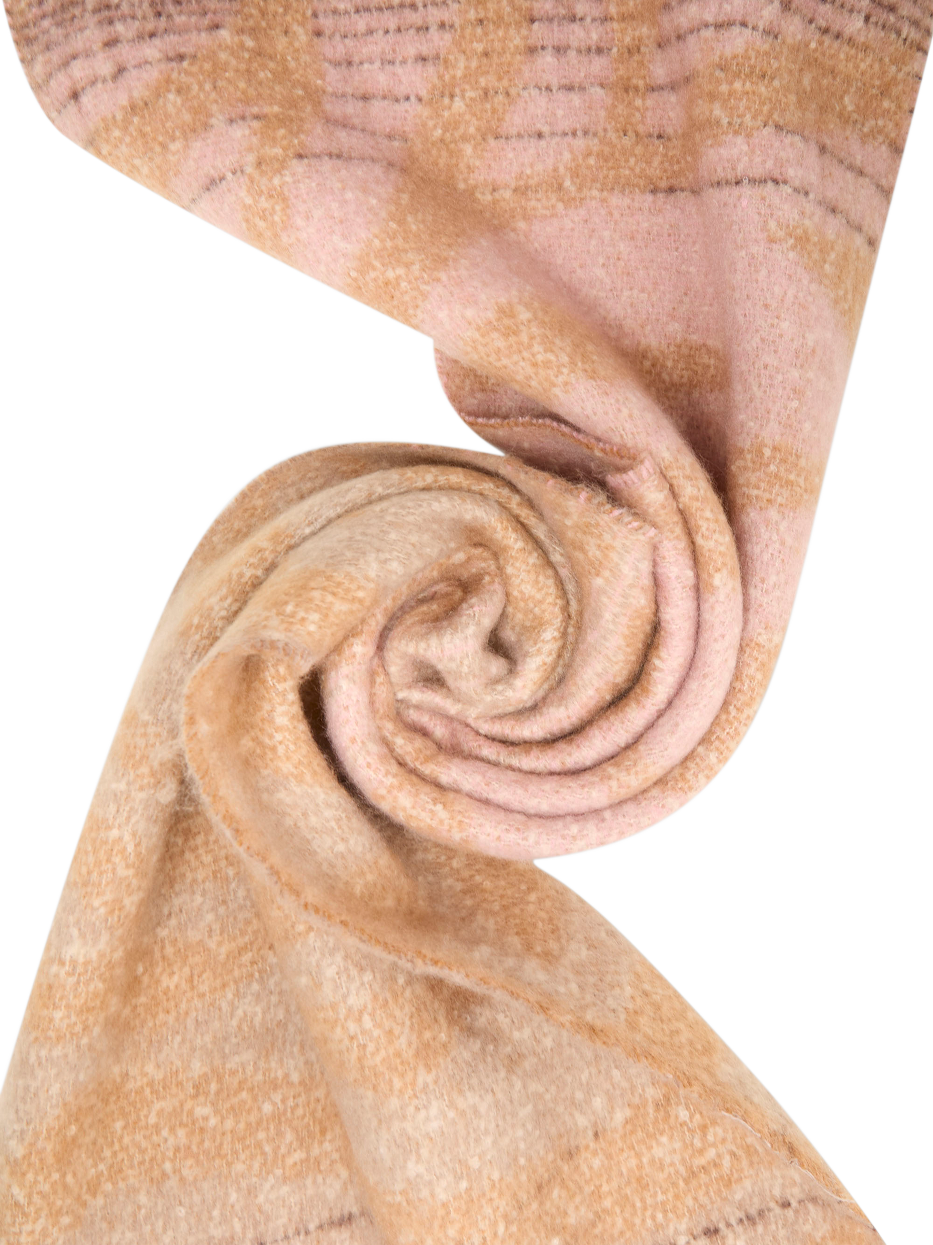 Product image 3 of 3, which shows James Lakeland Tiger Print Scarf, Brown, One Size