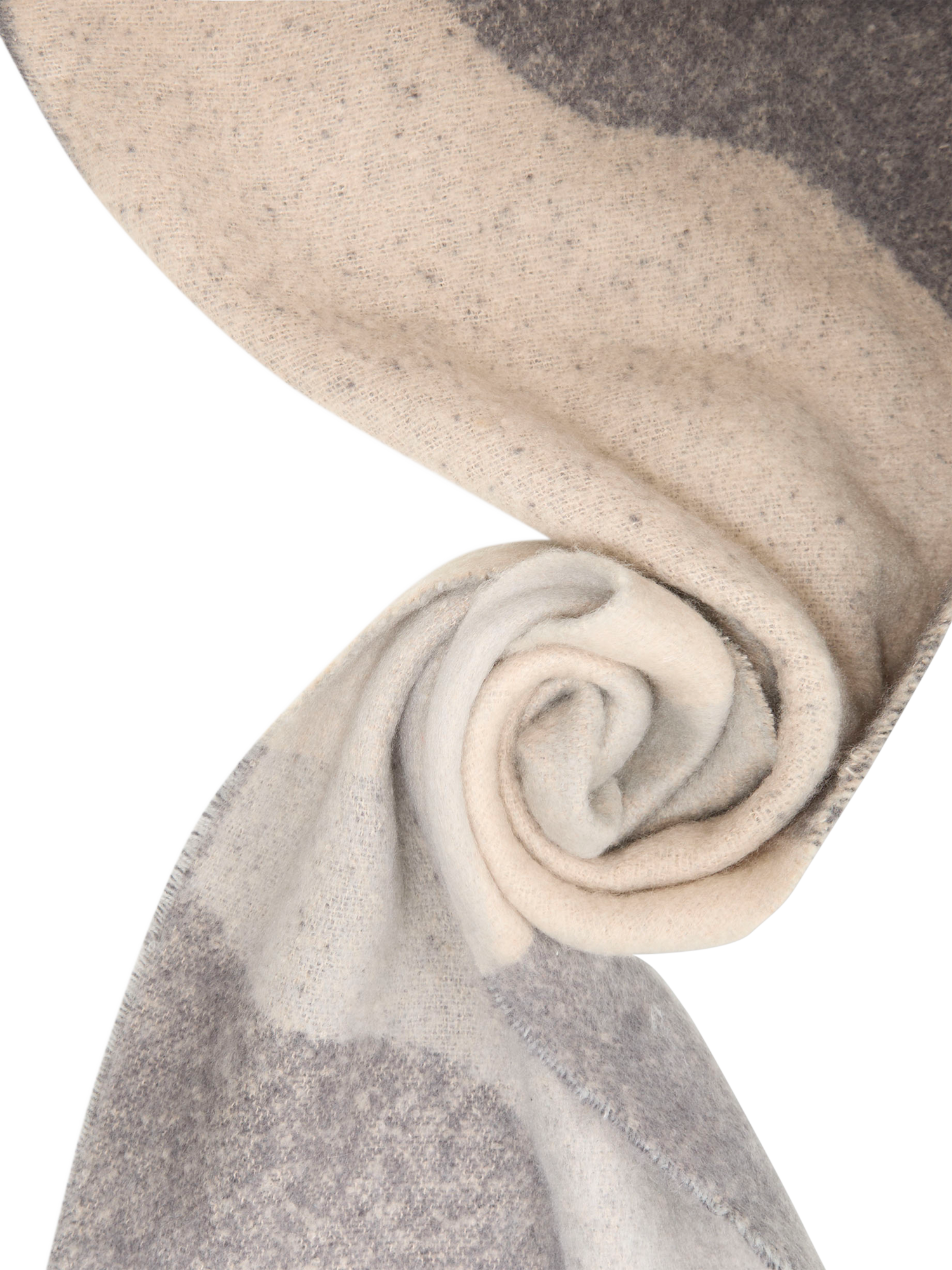 Product image 3 of 4, which shows James Lakeland Wave Detail Scarf, Grey, One Size