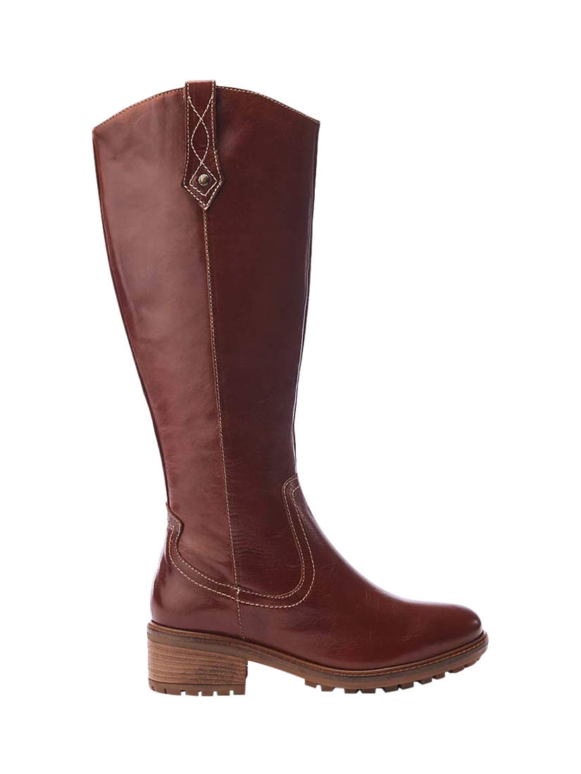 Product image 1 of 4, which shows Moda in Pelle Hazay Leather Boots, Tan, 3