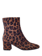 Sam Edelman Paige Leather Leopard Print Ankle Boots Granada Tan 200