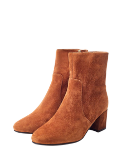 Moda in Pelle Otto Suede Ankle Boots - view 2, Tan