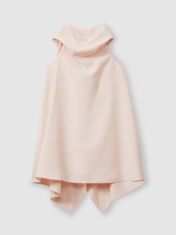 Reiss Kids' Shauna Draped Trapeze Dress, Pink - view 2, Pink