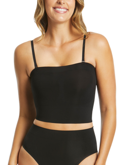 Ambra Powerlite Longline Bandeau Top, Black
