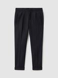 Reiss Kids' Brighton Tailored Trousers, Navy