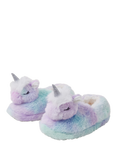 Angels by Accessorize Sleepy Unicorn Slippers, Blue