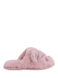 Angels by Accessorize Kiids' Cat Fluffy Mule Slippers, Pink