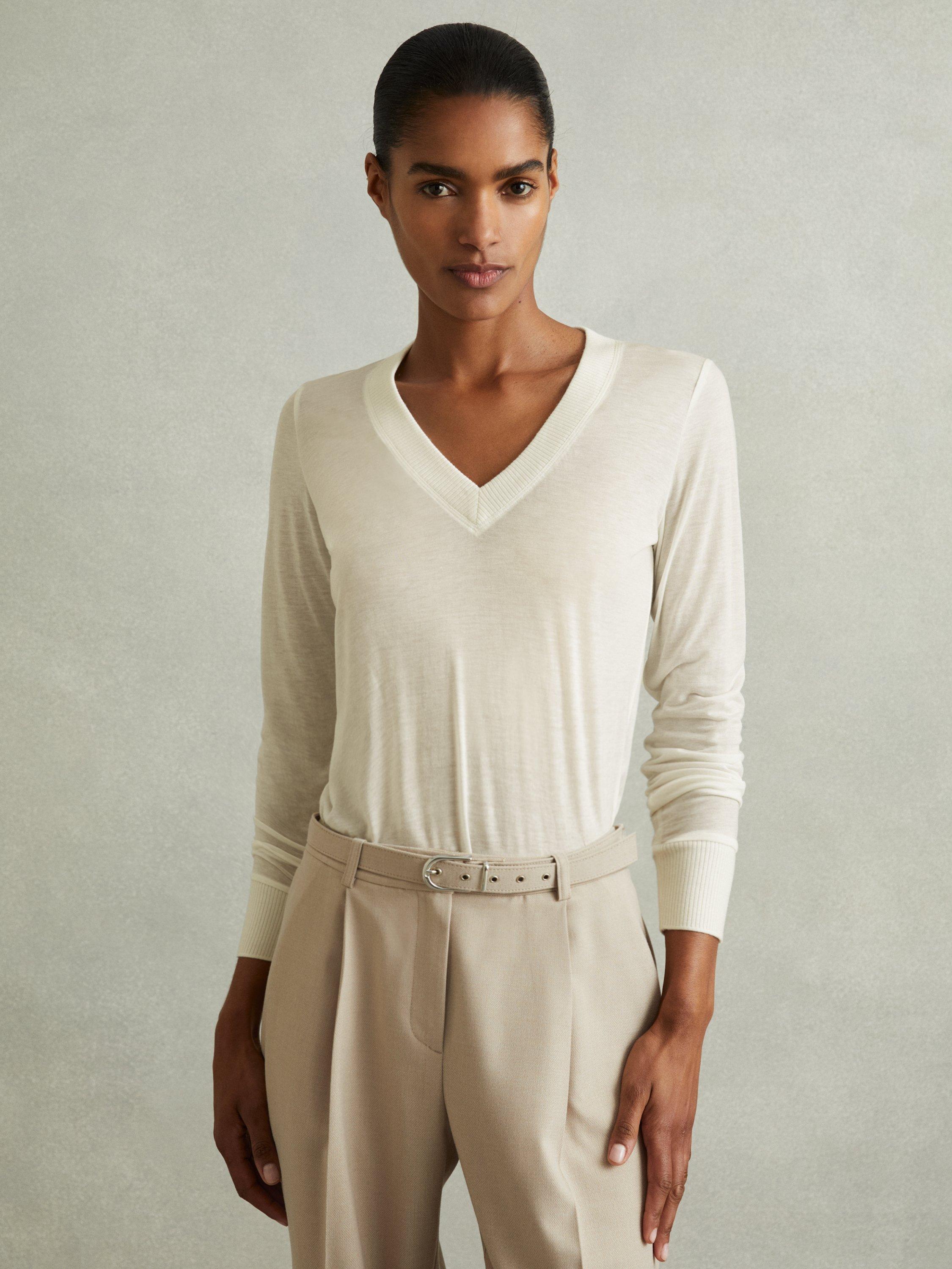 Reiss Evelyn Fine Knit Wool Blend Jumper